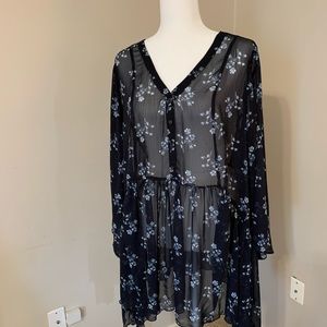 Lane Bryant sheer blouse